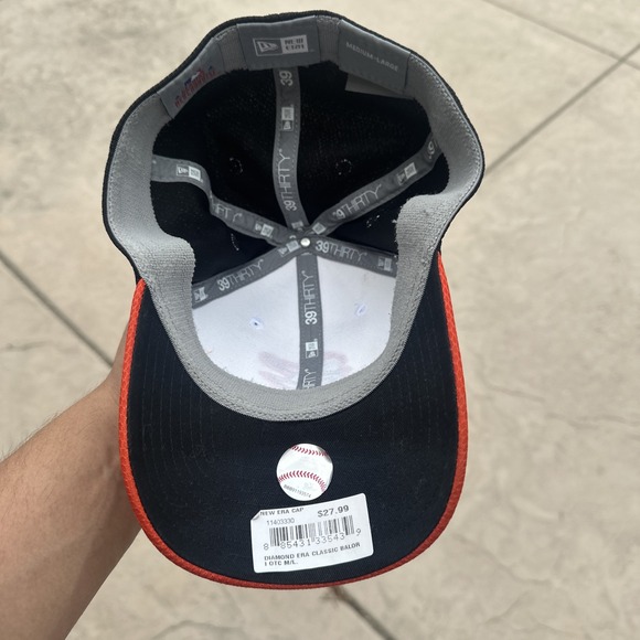 Baltimore Orioles Hat‎ Cap Fitted Mens One Size Black Orange MLB Baseball Logo - Picture 6 of 9